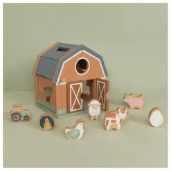 Outlet Little Dutch Boîte à formes en bois FSC - Little Farm Multicolore