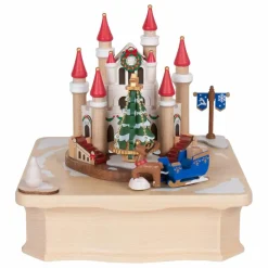 Wooderful life Boîte à musique Château de Noël Multicolore Outlet