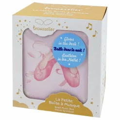 Trousselier Boîte à musique phosphorenscente Ballerine | Rose Hot