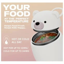 Sale Asobu Boîte repas isotherme Ours Blanc
