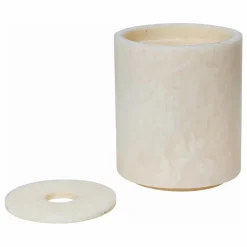 Ferm Living Boîte ronde à coton-tige avec couvercle Mist | Rose