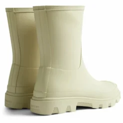 Hunter Bottes Courtes Downpour Caoutchouc | Ecru Outlet