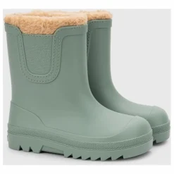 Igor Bottes de Pluie Fourrées Verona Borrego | Vert amande Sale