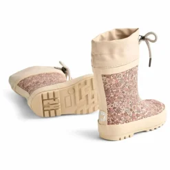 Outlet Wheat Bottes de Pluie Thermo Print Fleuries | Rose