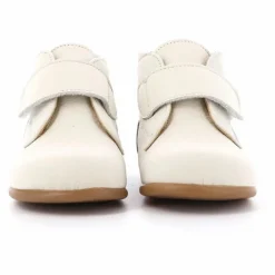 Poppée Bottillons Scratchs Cadet | Blanc Discount