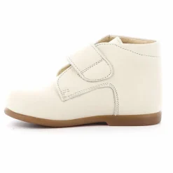 Poppée Bottillons Scratchs Cadet | Blanc Discount