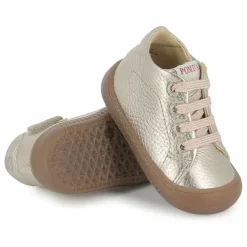 Pom d'Api Bottillons Yaka Walk Cuir Grainé | Doré