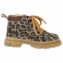 Angulus Bottines Zip Lacets Léopard | Taupe New