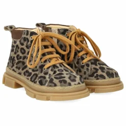 Angulus Bottines Zip Lacets Léopard | Taupe New