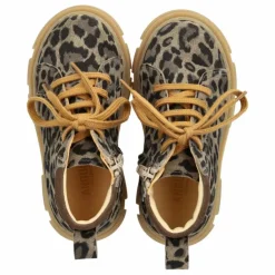 Angulus Bottines Zip Lacets Léopard | Taupe New
