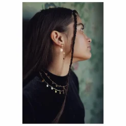 Adorabili Boucles d'Oreilles Asymétriques 2 Etoiles | Doré Outlet