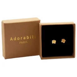 Online Adorabili Boucles d'Oreilles Ibiscus | Doré