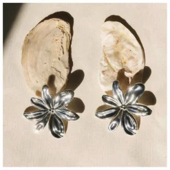 Outlet Alhaja Boucles d'Oreilles Jasmine Argenté