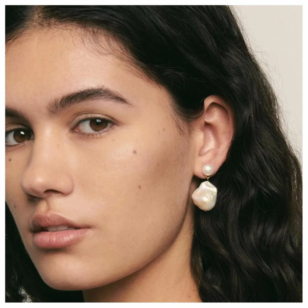 Femme Alhaja Boucles d'Oreilles Josefina Perles |