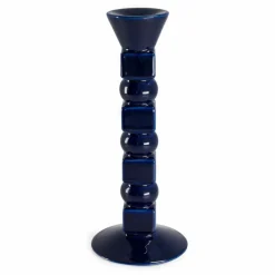 Clearance The Socialite Family Bougeoir Anna en céramique moyen format | Bleu nuit