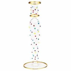 Anna + Nina Bougeoir Confetti en verre Multicolore Online