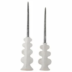 Bloomingville Bougeoirs Cason en grès - Set de 2 |