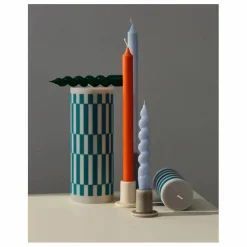 Hay Bougie Column à Carreaux | Vert Best