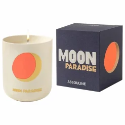 Clearance Assouline Bougie en céramique Moon Paradise | Bleu nuit