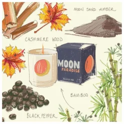 Clearance Assouline Bougie en céramique Moon Paradise | Bleu nuit