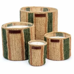 Homme Côté Bougie Bougies, Senteurs|Bougies, Senteurs|Bougie Raphia Maya - Menthe & Thé