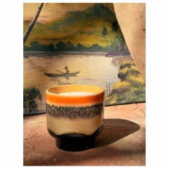 HKliving Bougie 70s ceramics Tulum | Orange Discount