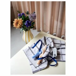 Broste Copenhagen Bougie torsadée Twist - Set de 2 | Bleu ciel Outlet