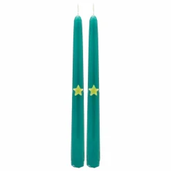 Sale Anna + Nina Bougies Christmas Star - Set de 2 | Vert