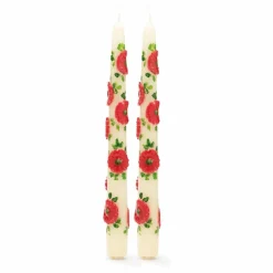 Anna + Nina Bougies Flower - Set de 2 Multicolore Hot