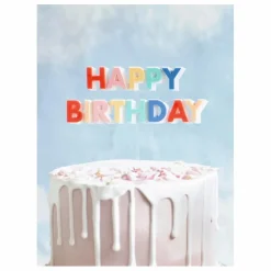 Enfant Meri Meri Décoration De Fête|Bougies Happy Birthday - Set de 13