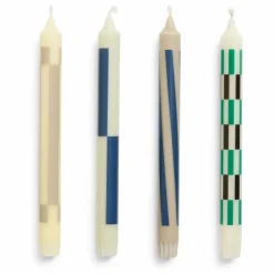 Hay Bougies Pattern - Set de 4 | Crème Online