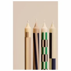 Hay Bougies Pattern - Set de 4 | Crème Online