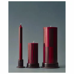 Hot Hay Bougies Pattern - Set de 4 | Rouge