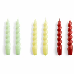 Homme Hay Bougies, Senteurs|Bougies, Senteurs|Bougies Spiral - Set de 6 |