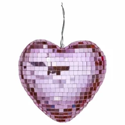 Online Rice Boule à facettes Cœur | Rose