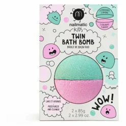 Enfant Nailmatic Kids Soins Du Corps|Soins Du Corps|Boule de bain duo rose & vert lagon