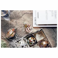 Enfant HKliving Décoration De Fête|Boule de Noël anatomic ovale en verre