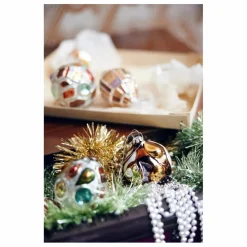 Enfant HKliving Boule de Noël anatomic ronde en verre