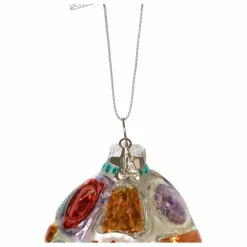 Best HKliving Boule de Noël bijoux ovale en verre Multicolore