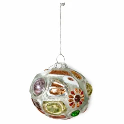 Hot HKliving Boule de Noël bijoux ronde en verre Multicolore