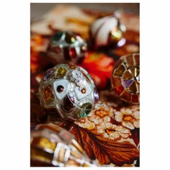 Hot HKliving Boule de Noël bijoux ronde en verre Multicolore