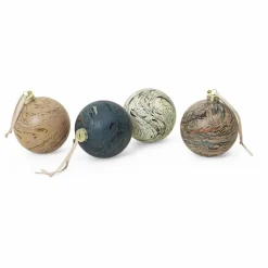 Ferm Living Boule de Noël effet marbré - Set de 4 Multicolore Best