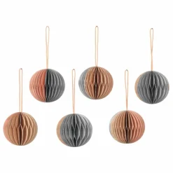 Enfant Broste Copenhagen Décoration De Fête|Boule de Noël en papier FSC - Set de 6
