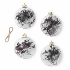 Enfant Ferm Living Boule de noël Flora en verre - Set de 4 |