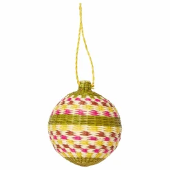 New Ames Boule de noël Jipi en rotin Multicolore