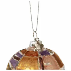 HKliving Boule de Noël ronde en verre Multicolore Sale