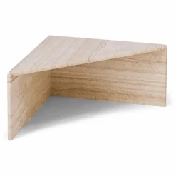 The Socialite Family Bout de canapé Triangolo en travertin