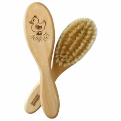 Enfant Barnabé aime le café Brosse à cheveux Canard en hêtre et poils de soie |
