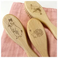 Enfant Barnabé aime le café Brosse à cheveux hérisson en et poils de soie