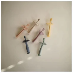 Mushie Brosse à dents | Bleu Online